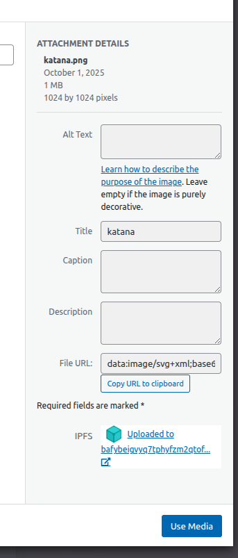 Wait for image to upload to IPFS and propagate